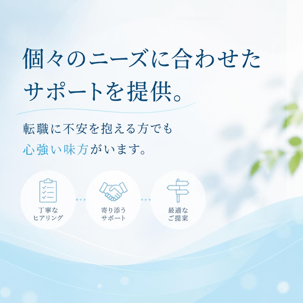 充実した転職サポート体制