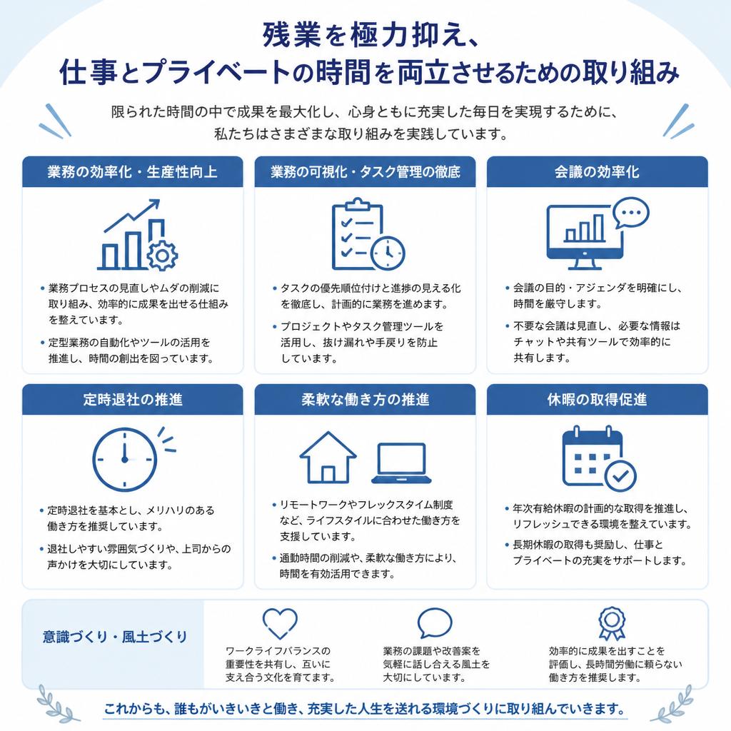 プライベートの時間を大切に