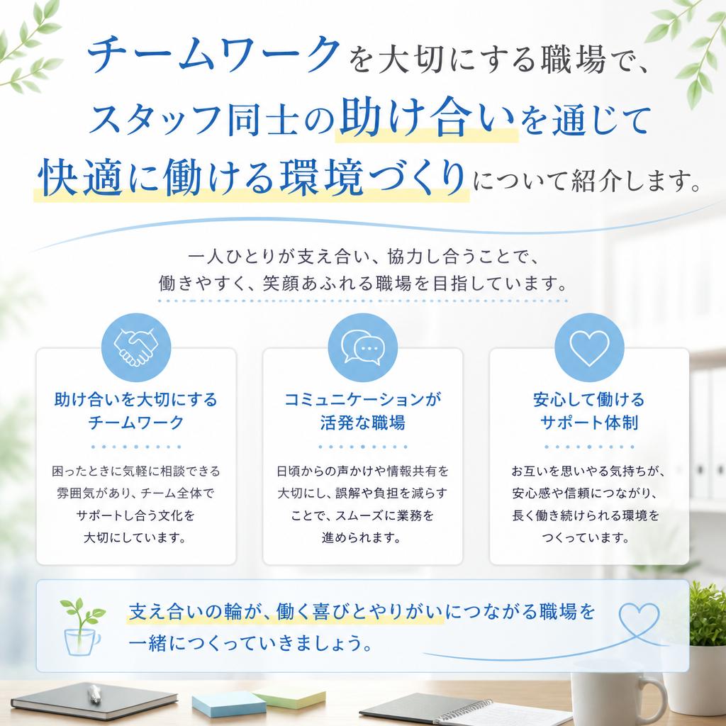 居心地の良い職場環境