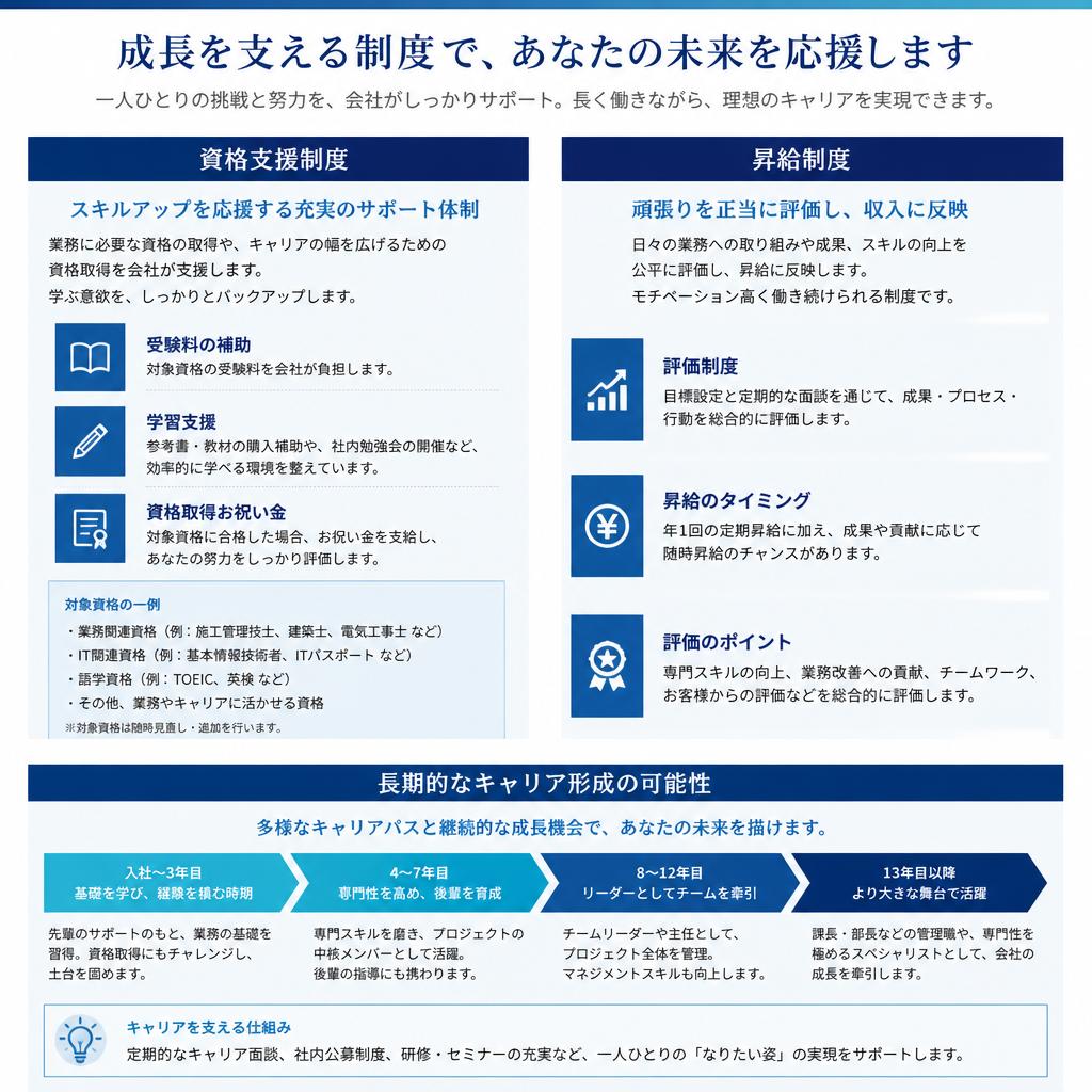 キャリアアップのための制度