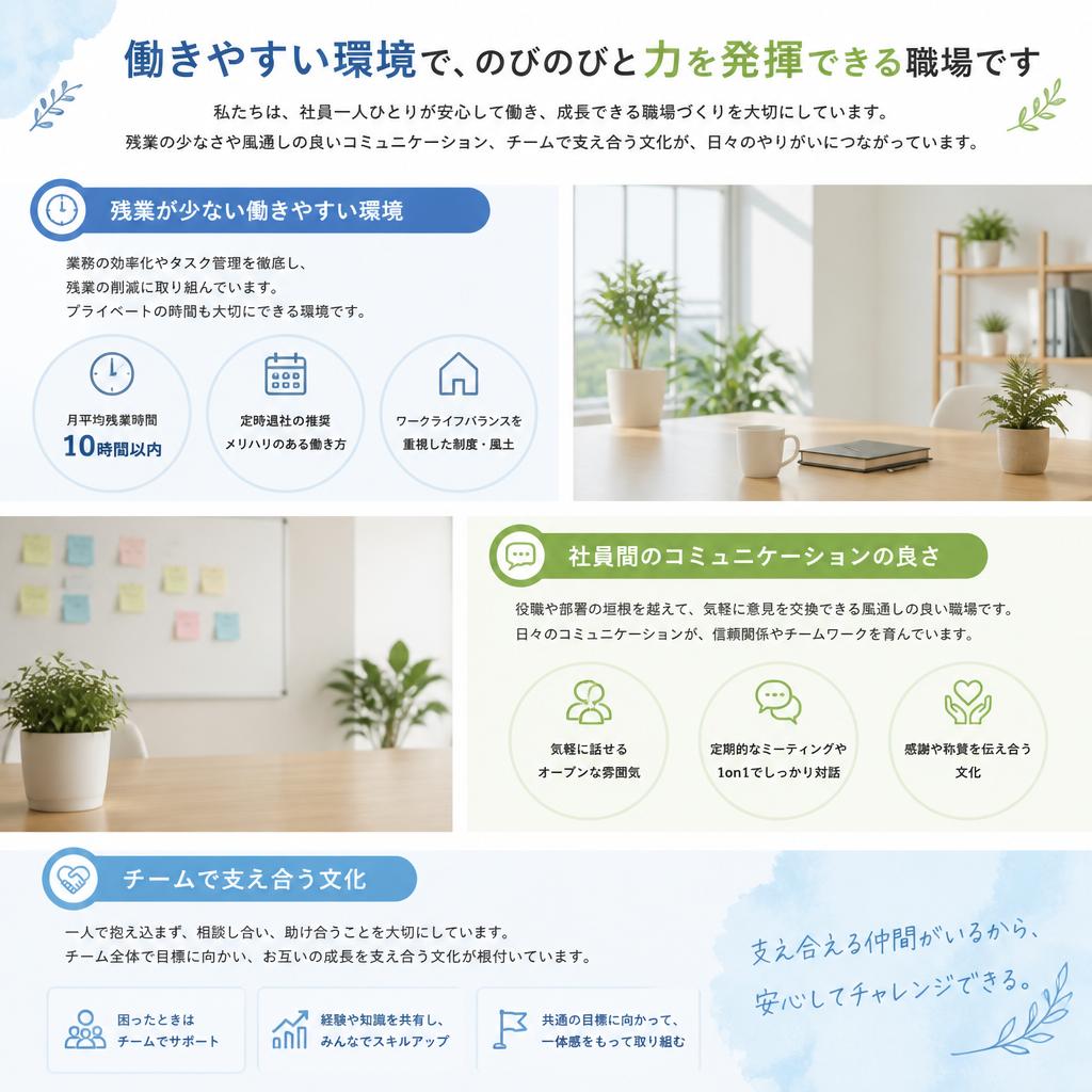 安定した職場環境