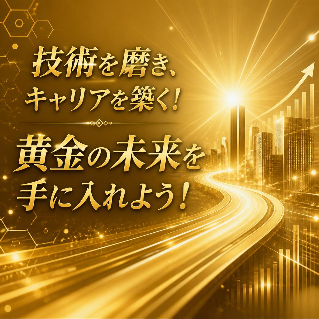技術を磨き、キャリアを築く！黄金の未来を手に入れよう！