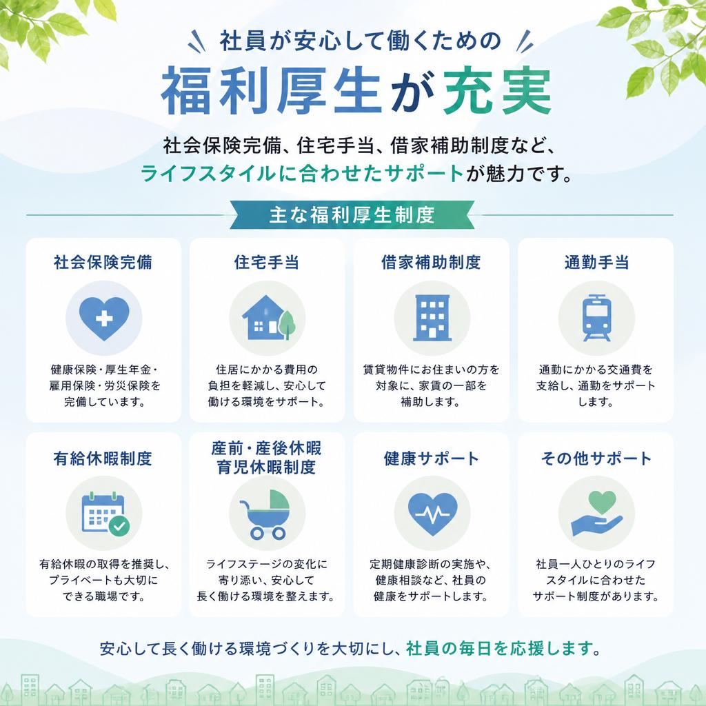 充実した福利厚生