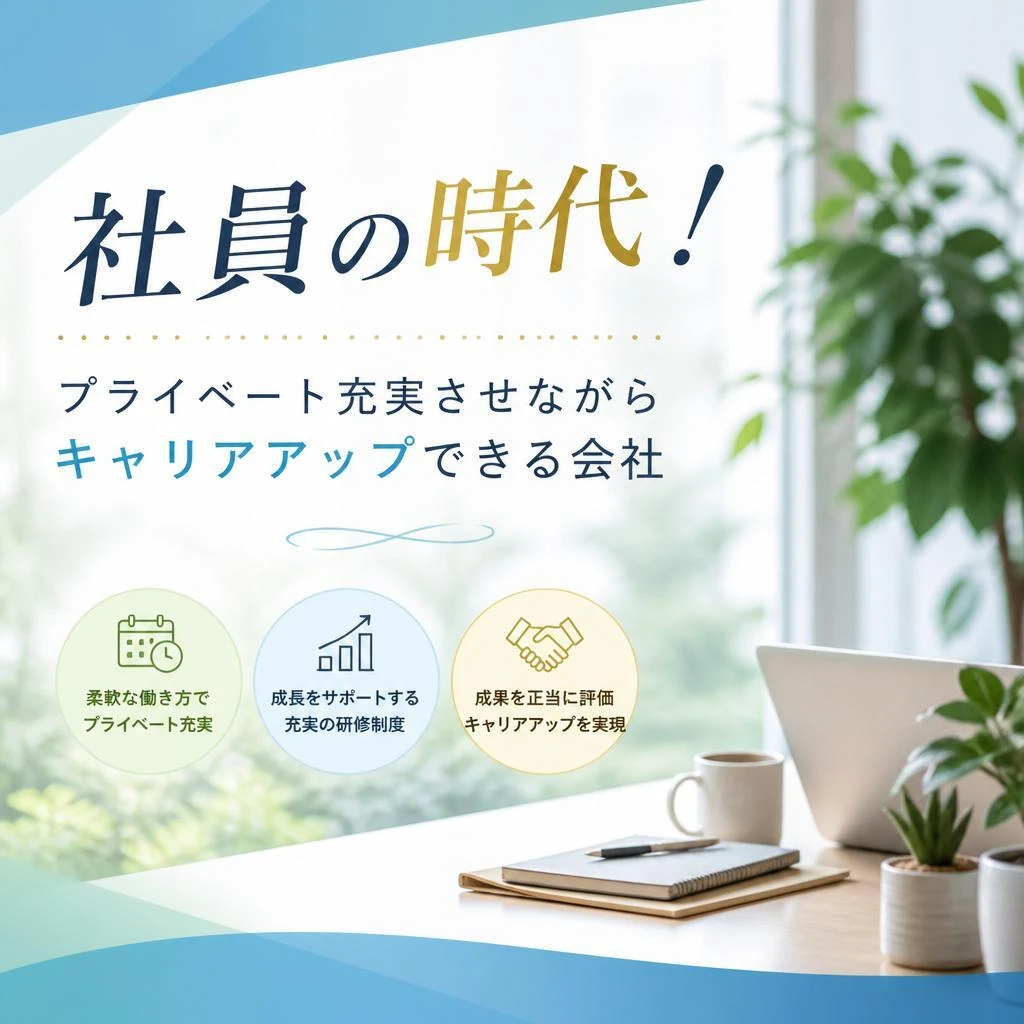 社員の時代！プライベート充実させながらキャリアアップできる会社
