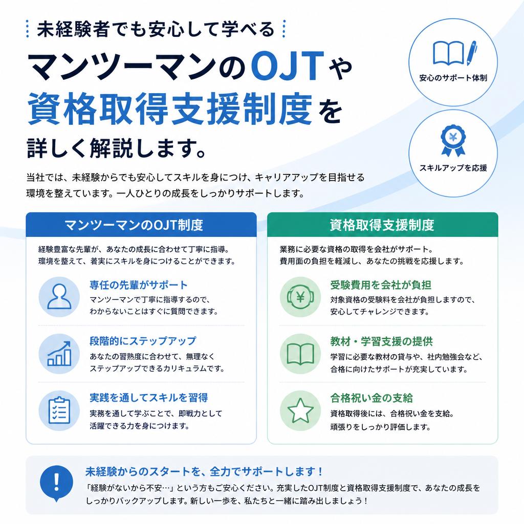 キャリアアップを実現する教育制度
