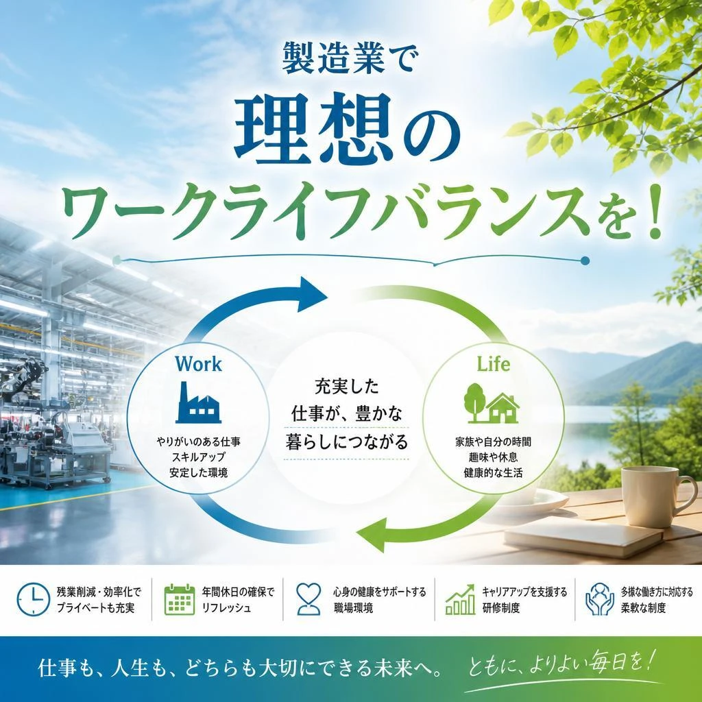 製造業で理想のワークライフバランスを！