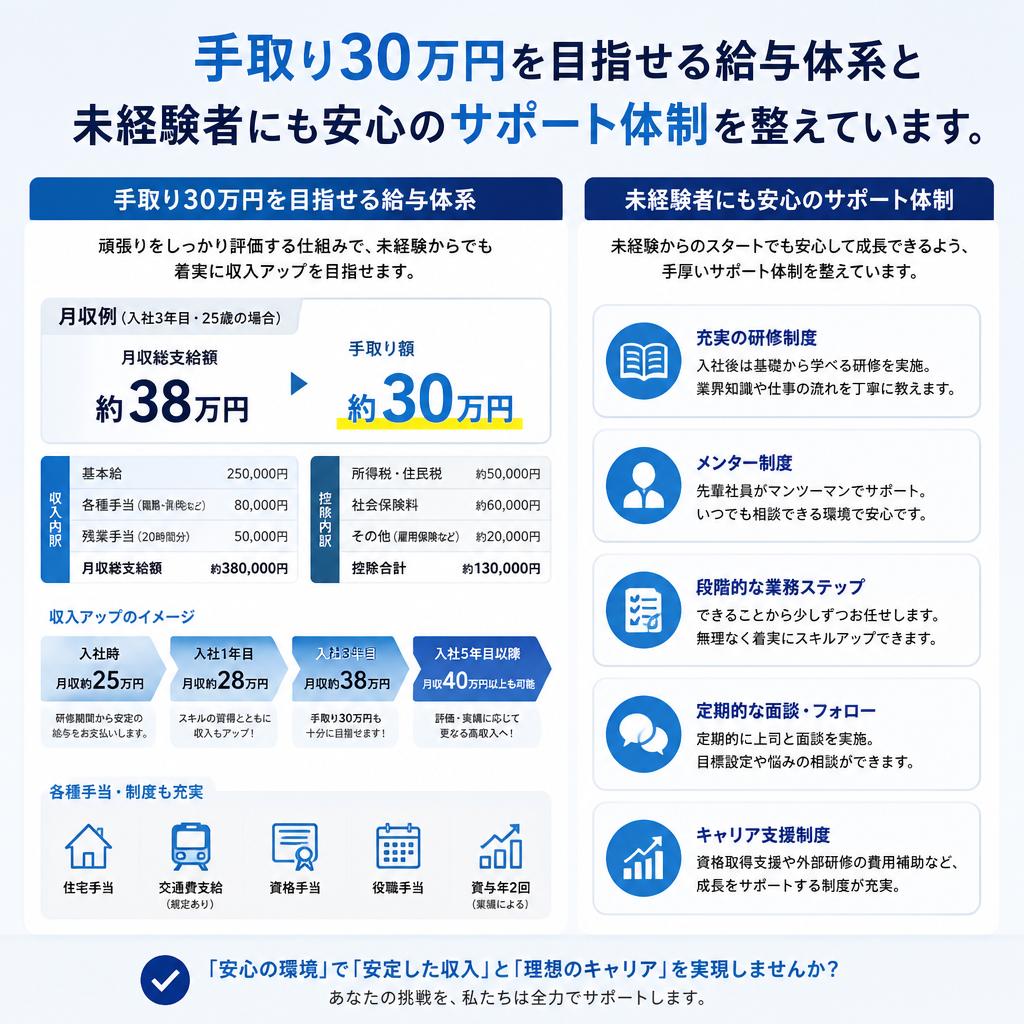 未経験からの高収入を目指せる