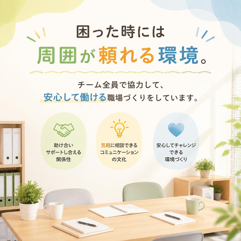 チームで支え合う環境
