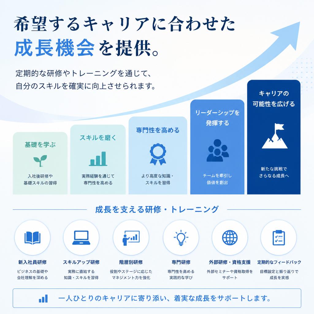 キャリアアップのサポート体制