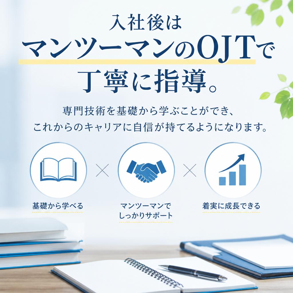 未経験者でも安心のサポート体制