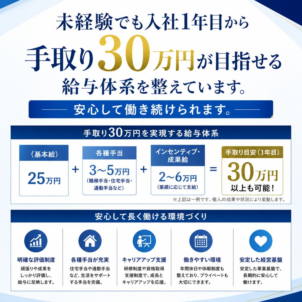 安定した収入が得られる