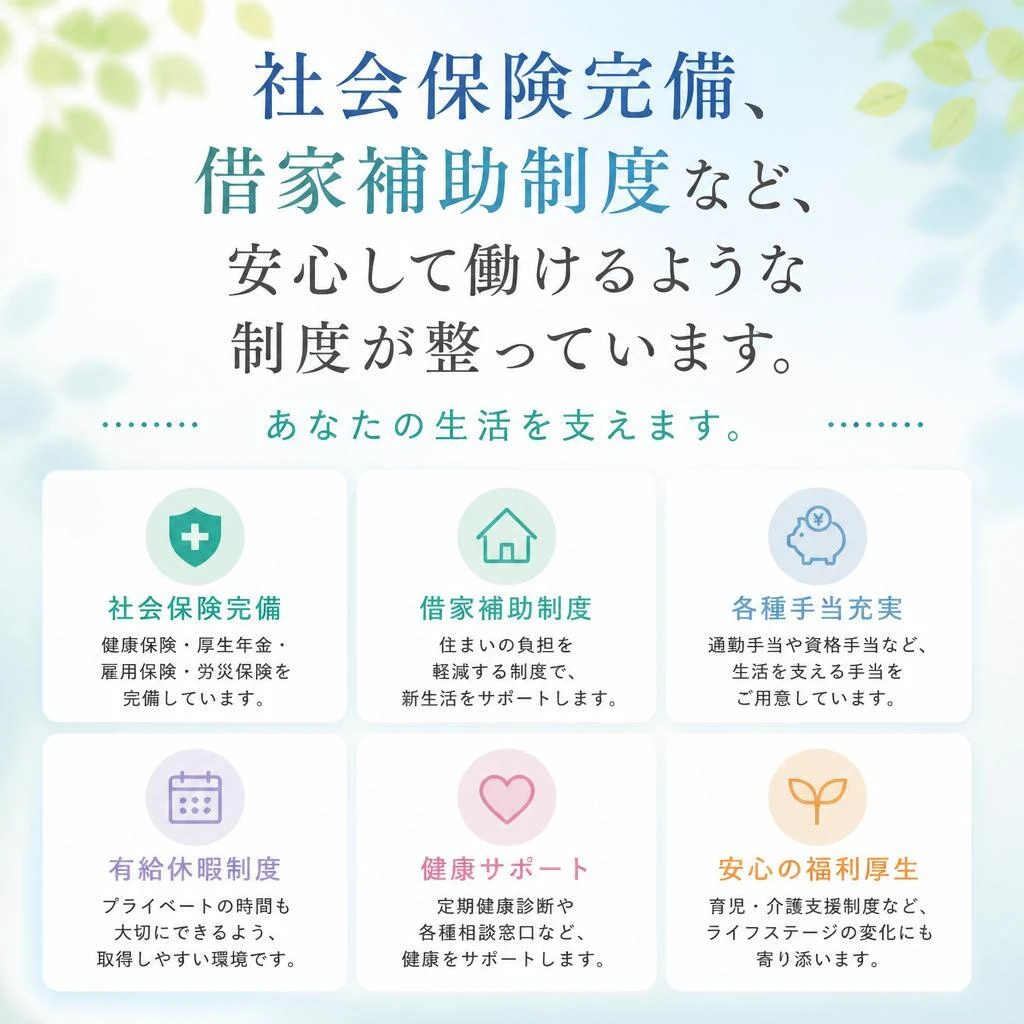 充実した福利厚生