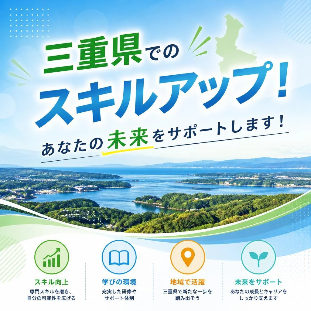 三重県でのスキルアップ！あなたの未来をサポートします！