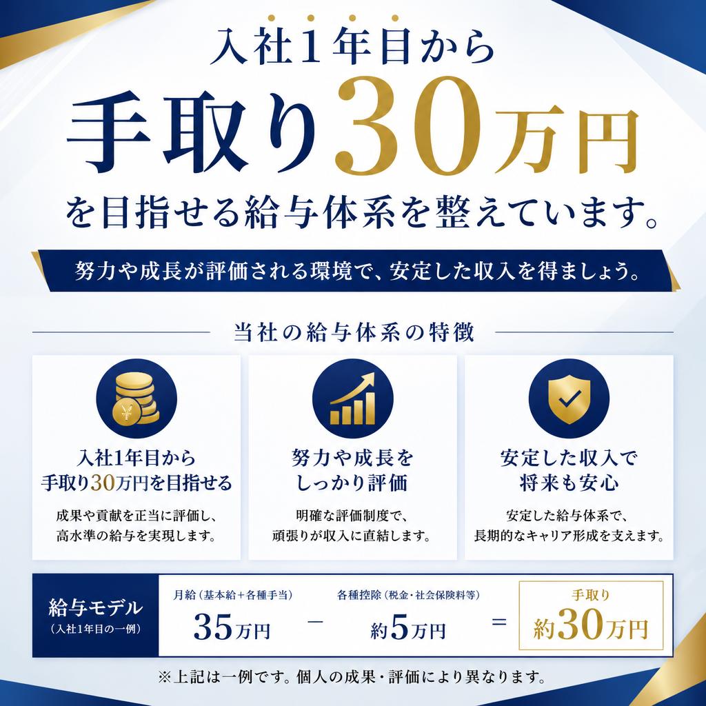 高収入が狙える給与体系