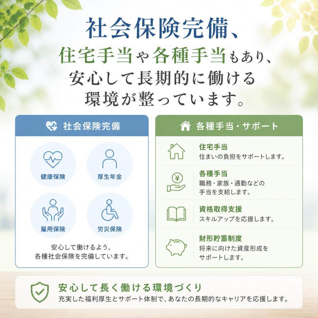 充実の福利厚生