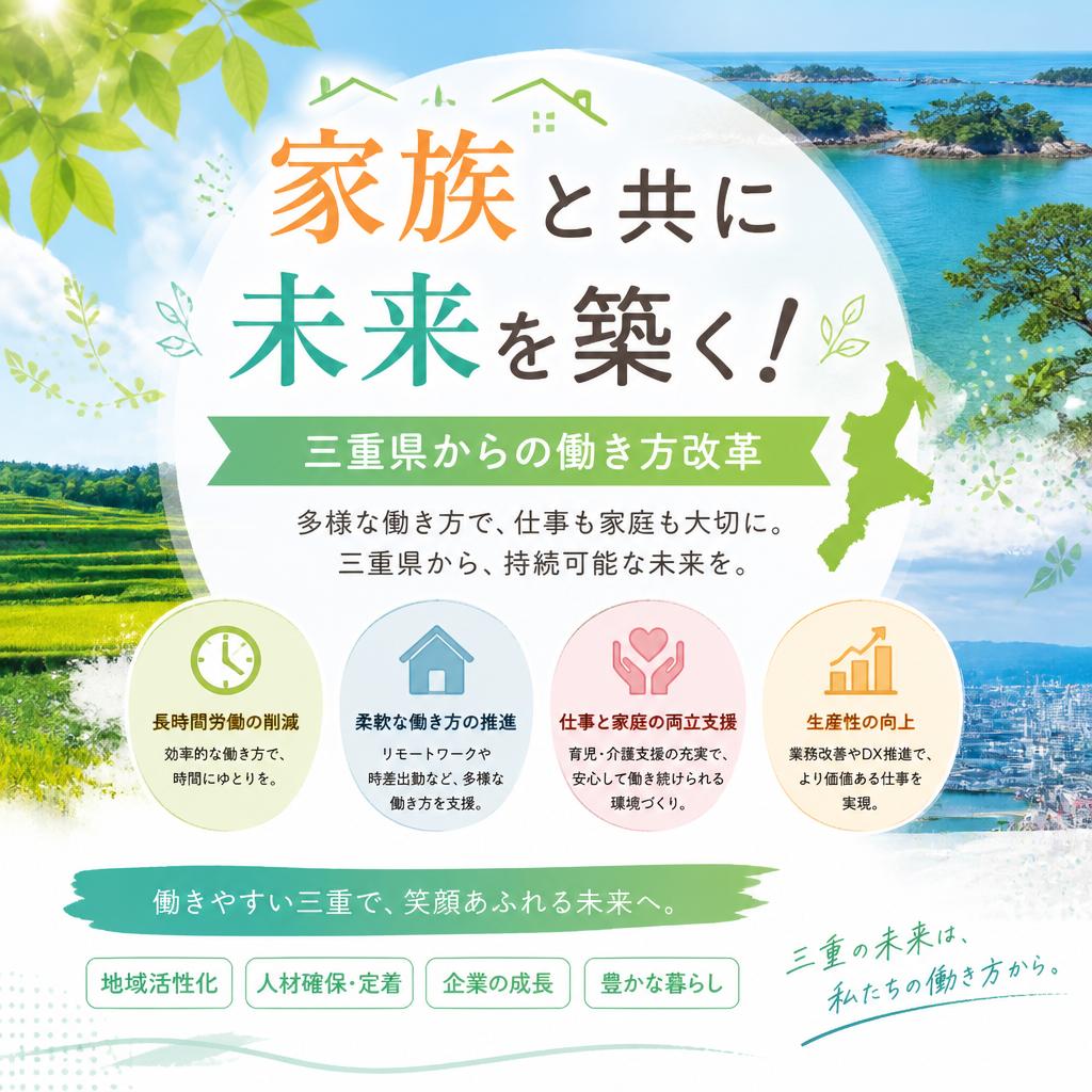 家族と共に未来を築く！三重県からの働き方改革