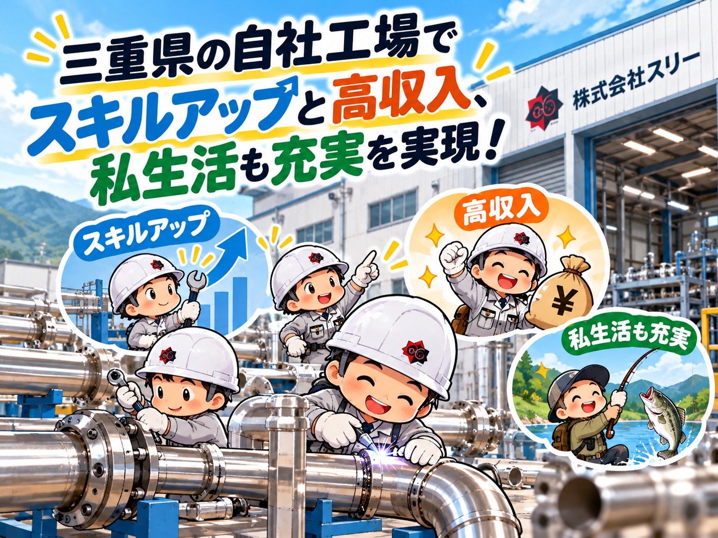 安定した収入と充実したプライベートを実現！
