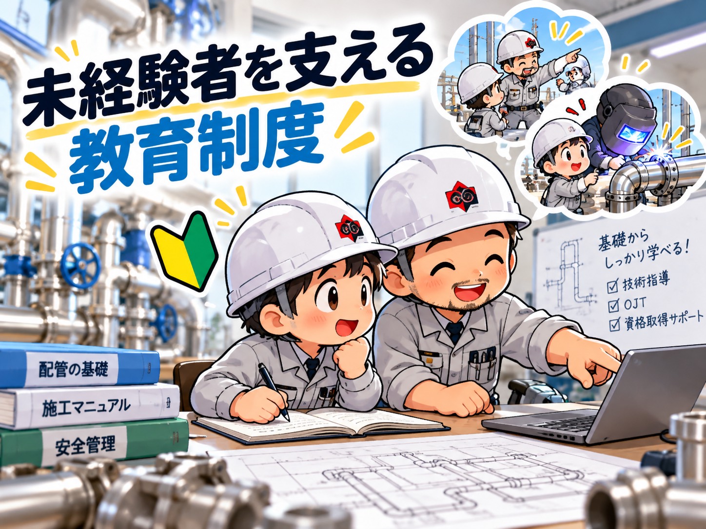 未経験者を支える教育制度
