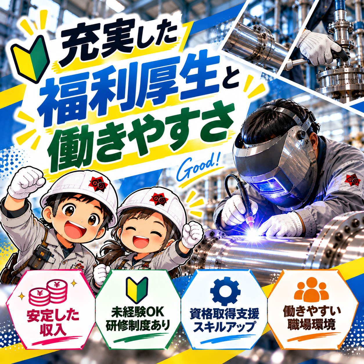 充実した福利厚生と働きやすさ