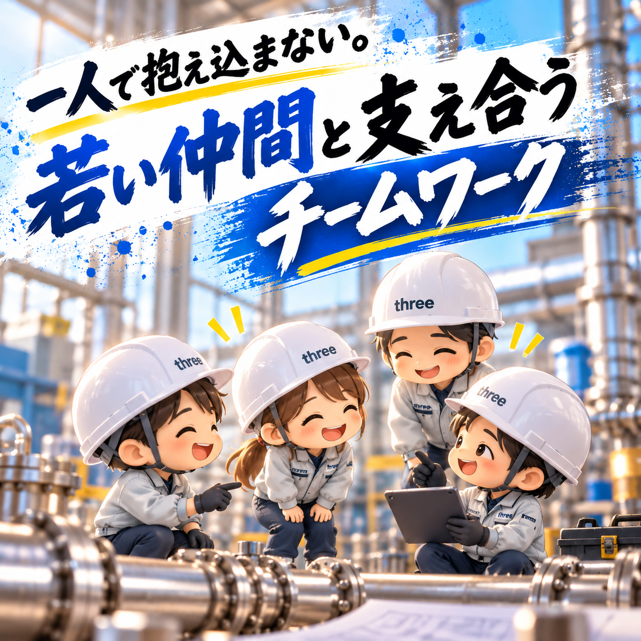 一人で抱え込まない。若い仲間と支え合うチームワーク