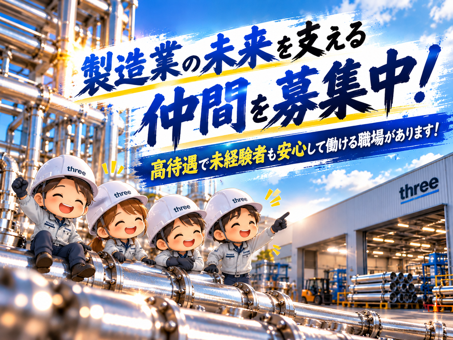 未経験から、暮らしを支える技術者へ。収入も働きやすさも大切にできる配管工事の仕事